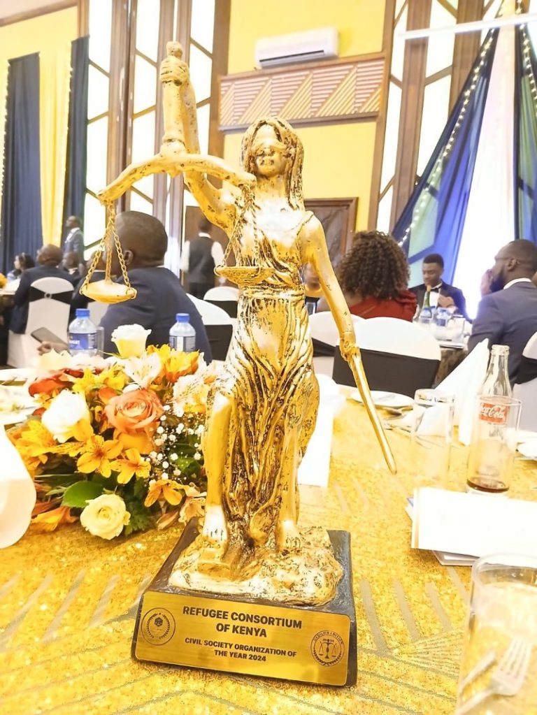 The Refugee Consortium of Kenya Named Civil Society Organization of the Year for a Second Year Running at the Nairobi Legal Awards 2024.